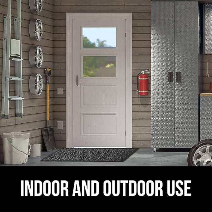 GORILLA GRIP 100% Waterproof All-Season WeatherMax Doormat, US Designed Natural - Image 10
