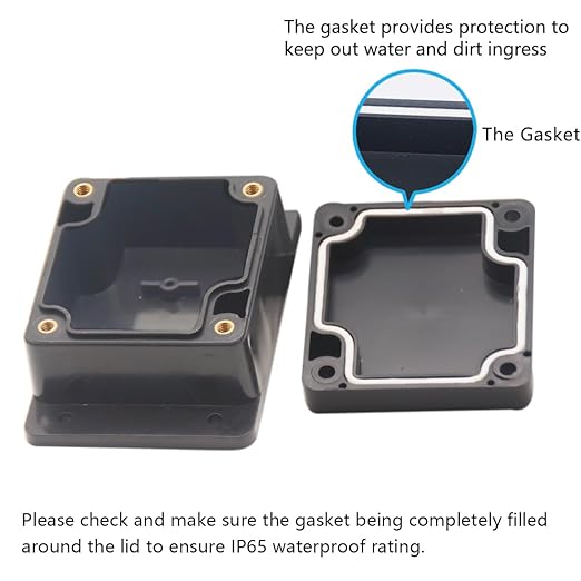 Zulkit Junction Box ABS Plastic Dustproof Waterproof IP65 Universal Electrical - Image 4