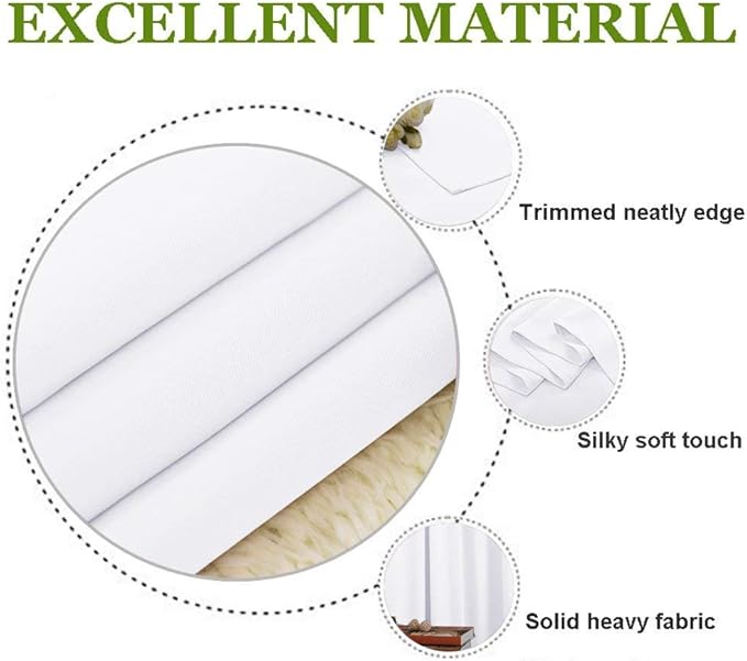 NICETOWN Draperies Curtains Panels, Blocking Out 50% Sunlight Window Treatment - Image 4