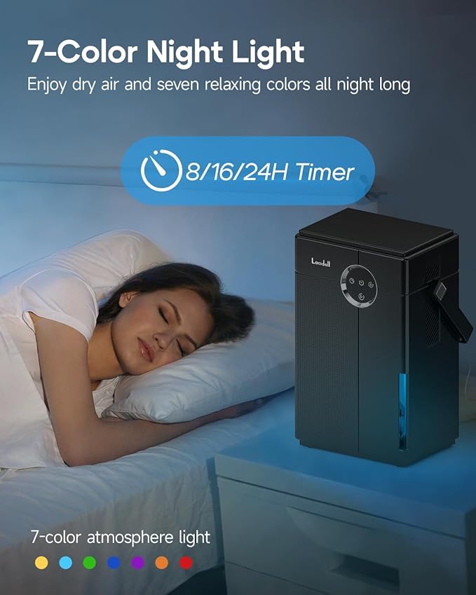 Small Dehumidifier with Drain Hose, Portable Dehumidifier - Image 7