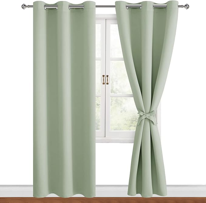 Hiasan Blackout Curtains for Bedroom, 42 x 84 Inches Long by Hiasan
