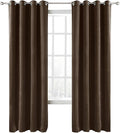 ChadMade Extra Long Blackout Lined Premium Velvet Curtain Chocolate 72Wx120L by ChadMade