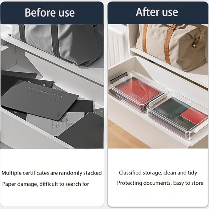 2 Pcs Plastic Portable Project Case, Scrapbooks, Art Supplies - Image 5