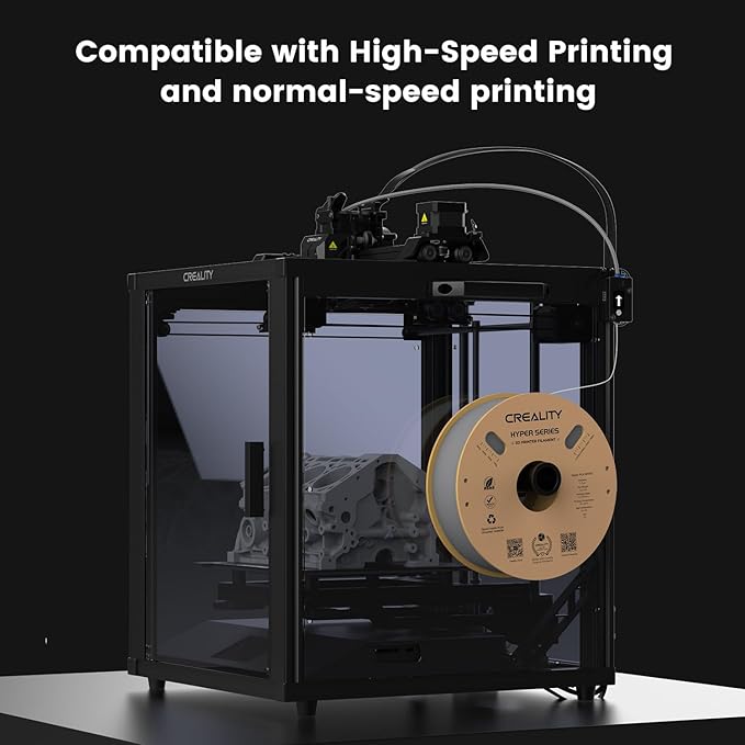Creality Hyper 3D Printer PLA Gray Filament High Speed Printing 1.75mm 2.2lbs - Image 3