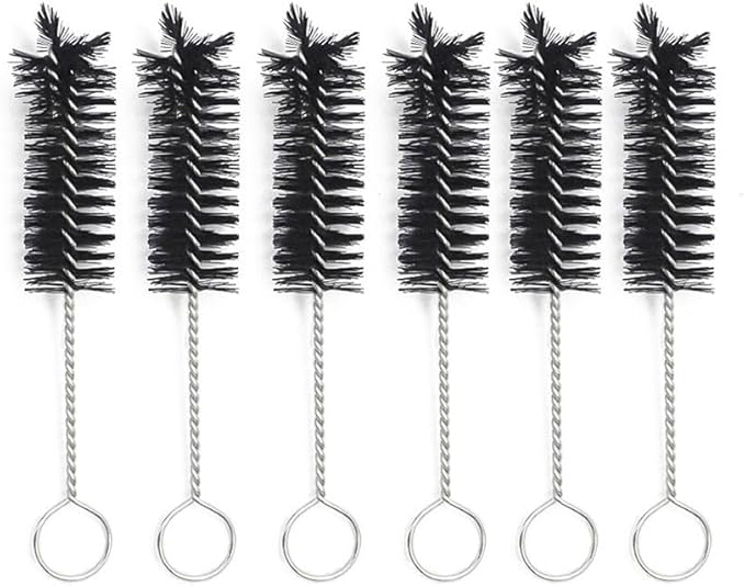 6 Piece 65mm Mini Short Soft Nylon Brush Cleaner by Louishy