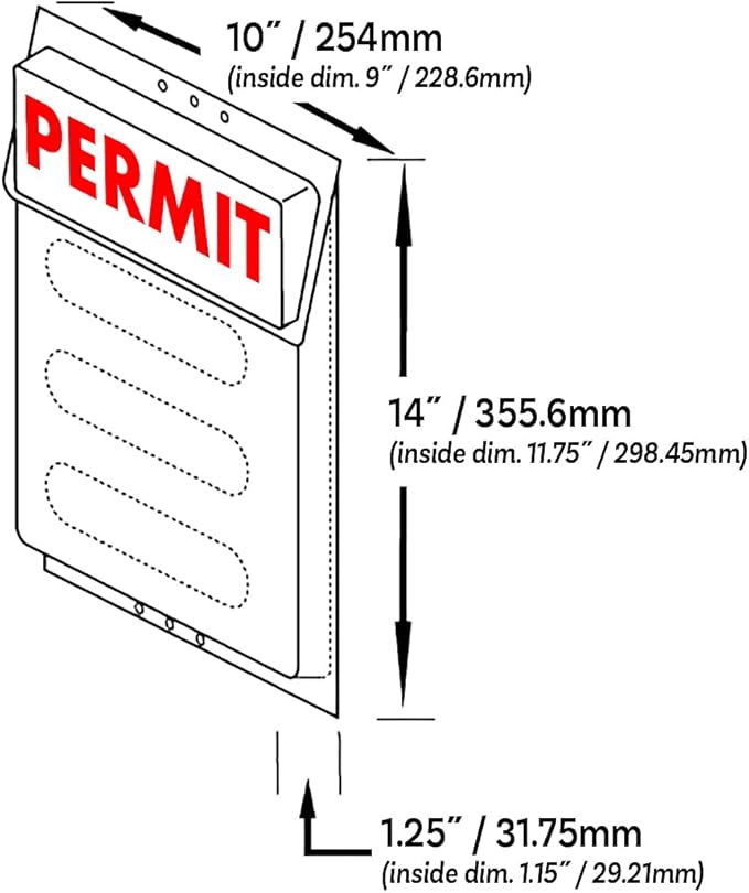 Mediz Outdoor Permit Brochure Box - Image 4