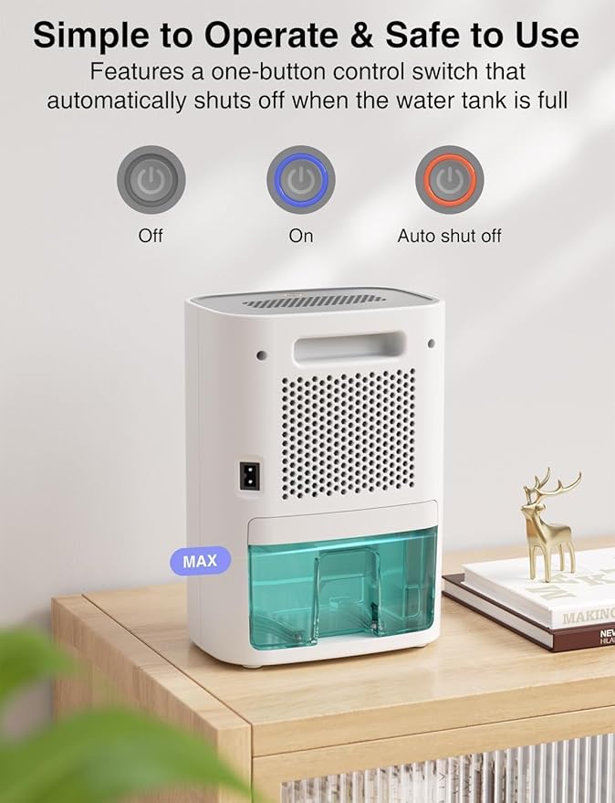 CLEVAST Small Dehumidifier for Home, 30 OZ Mini Quiet Dehumidifiers for Bedroom - Image 6