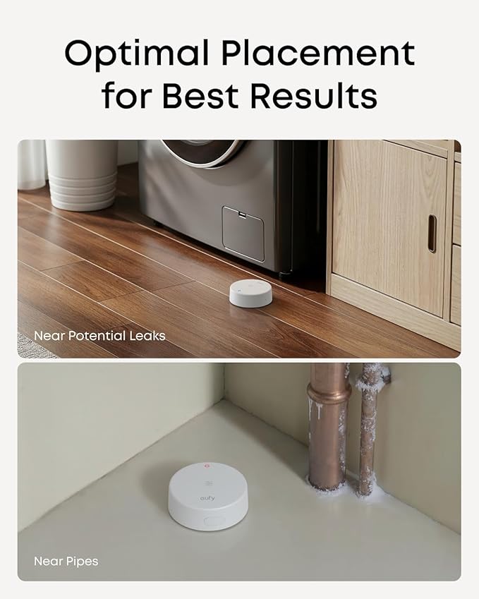 eufy Water Leak and Freeze Sensor E20, Dual Detection, Extended Reach - Image 5