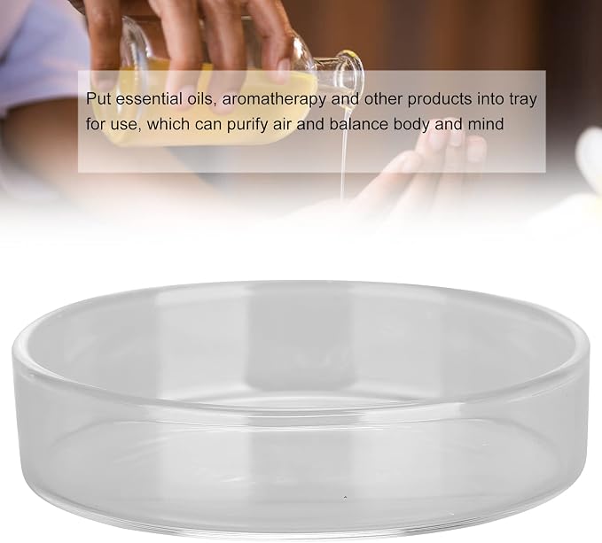 Replacement Wax Warmer Dish, Round Glass Dish Wax Melt Candle Warmer Bowl Plate - Image 9