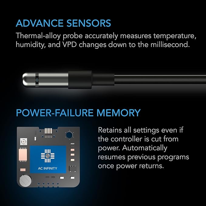 AC Infinity Controller 69 PRO+, Smart Environmental Controller 8-Port - Image 5