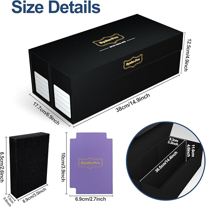 Trading Card Storage Box with Magnetic Closure - Image 2