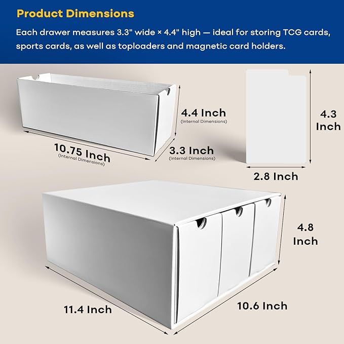 Trading Card Storage Box, Top Loaders Storage Box - Image 5