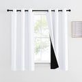 NICETOWN 100% Blackout Curtain 54 inches Long, Double-Deck Completely Blackout by NICETOWN