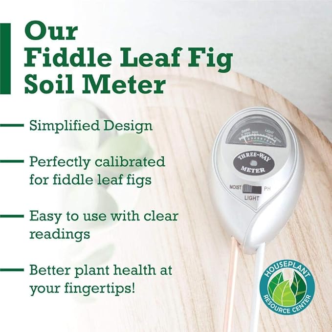 Houseplant Resource Center Fiddle Leaf Fig 3-in-1 Soil Moisture Meter - Image 8