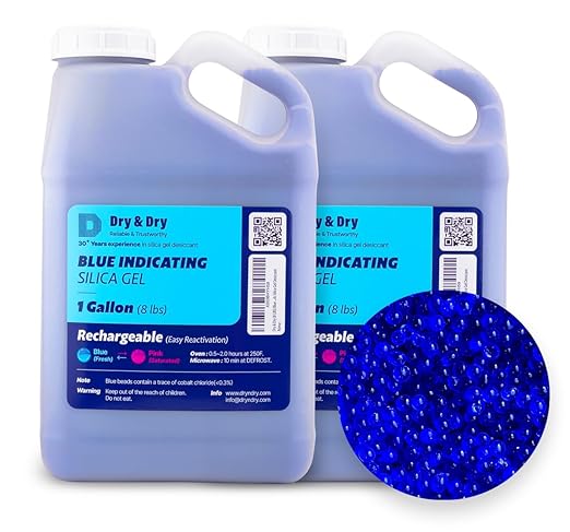 Dry & Dry Blue Indicating Silica Gel Beads Desiccants by DryDry