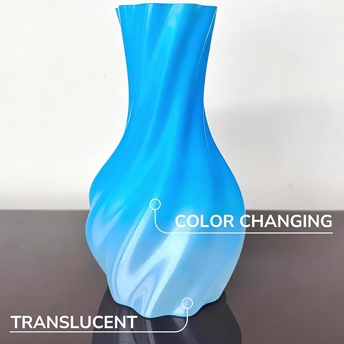 Polymaker Panchroma Gradient PLA Translucent Blue and Clear 3D Printing Filament - Image 3