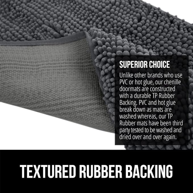 GORILLA GRIP SOAKSTOPPER Dog Door Mat, 48x30 Machine Washable Rug Absorbent - Image 6