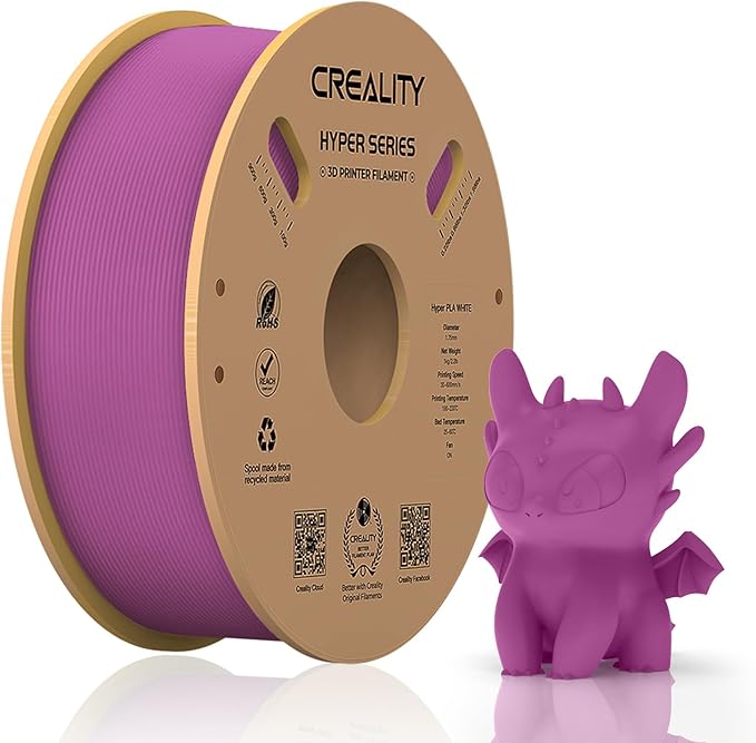 Official Creality Hyper PLA Filament 1.75mm, High Speed PLA 30-600mm/s Rapid 3D by Creality