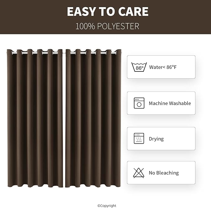 Outdoor Indoor Curtains for Patio Weather-resistant Window Panels Privacy - Image 6