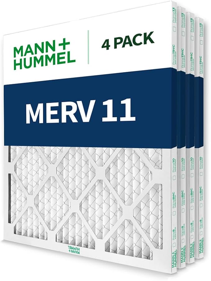 Mann+Hummel 16x20x1 MERV 11 Pleated HVAC AC Furnace Air Filters. Quantity 4. - Image 4