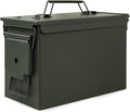 GUGULUZA Metal Ammo Can 30/50 Cal, Lockable Bullet Storage Case, Waterproof & by GUGULUZA
