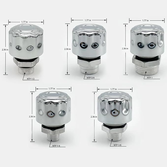 3/8" NPT Breather Cap with 40 Micron Filtration | C-Type Hydraulic Tank Cap & - Image 4