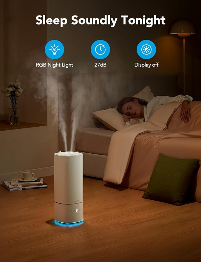GoveeLife Humidifiers for Bedroom, 6L Top Fill Cool Mist Humidifier for Large - Image 6