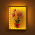 Dried Flower Shadow Box with LED Light | Changeable Artwork Display & Storage by LuxRound