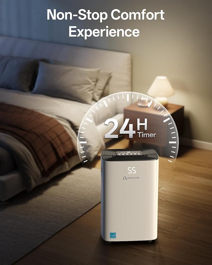Dehumidifier for Basement, 52 Pints Dehumidifiers for Bedroom Bathroom Large - Image 6