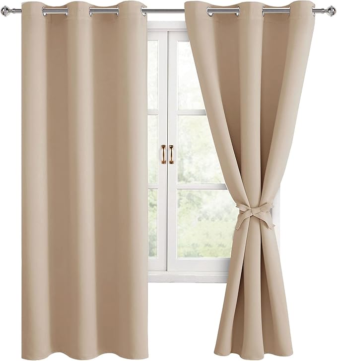 Hiasan Blackout Curtains for Bedroom, 38 x 63 Inches Length by Hiasan