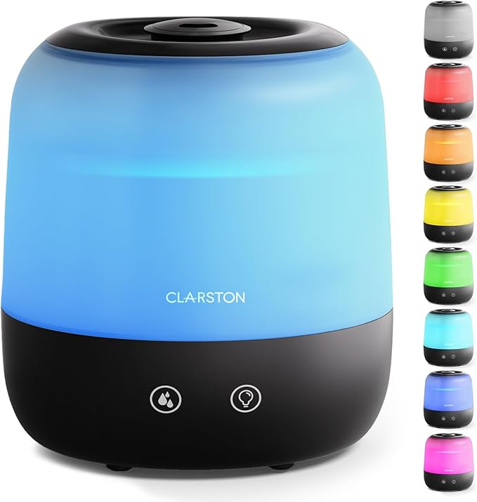 Clarston Humidifiers for Bedroom, 2L Top Fill by Clarston
