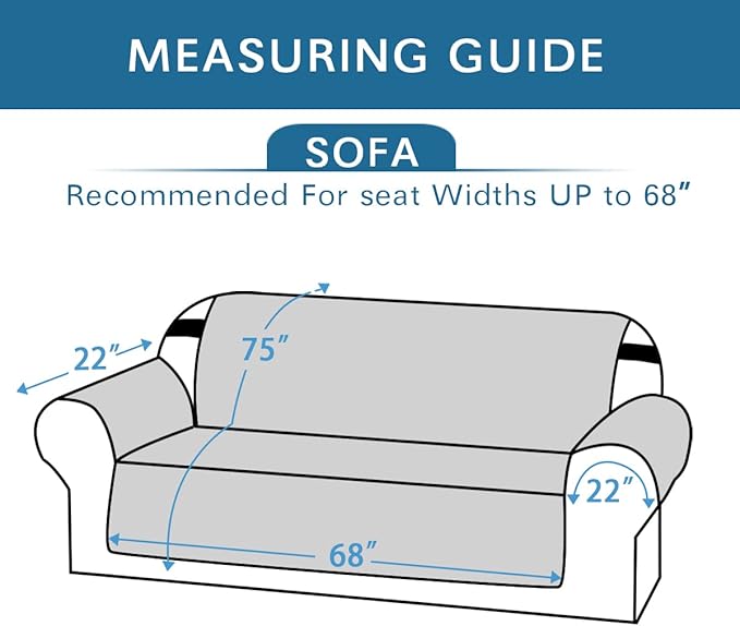 H.VERSAILTEX 100% Waterproof Sofa Slipcover Washable Sofa Cover Non-Slip Couch - Image 3