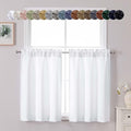Chyhomenyc Light Filtering Short Curtains 36 Inch Length, Small Kitchen Curtain by Chyhomenyc