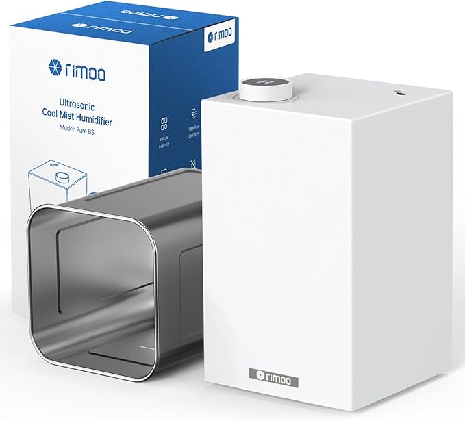 Stainless Steel Humidifier, Cool Mist Humidifiers by RIMOO