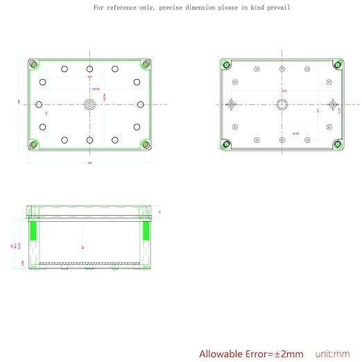 Junction Box, IP67 Waterproof ABS Black Project Box - Image 6