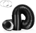 4Inch 10FT Long Flexible Aluminum Air Ducting, Heavy-Duty Black 4 Layer Dryer by YIJUHOU