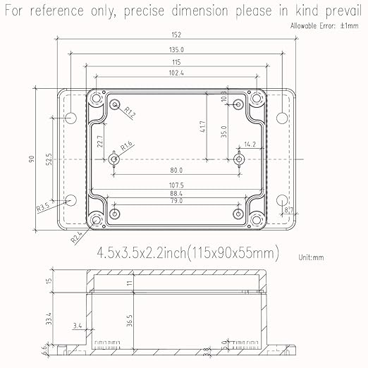 Zulkit Junction Box ABS Plastic Dustproof Waterproof IP65 Universal Electrical - Image 7