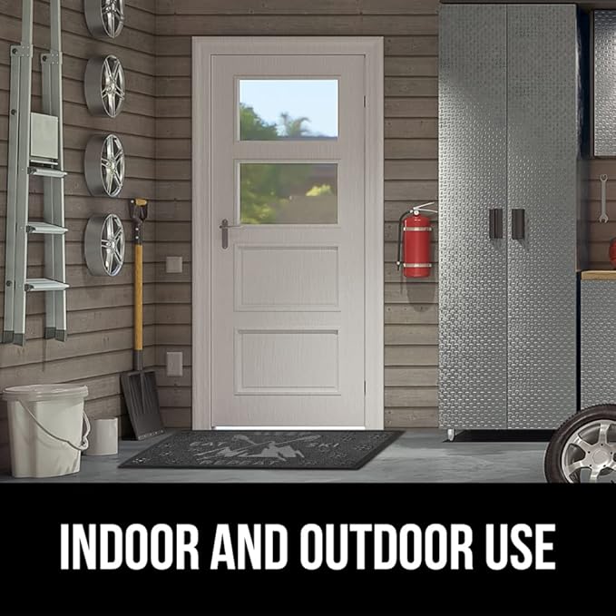 GORILLA GRIP 100% Waterproof All-Season WeatherMax Doormat, US Designed Natural - Image 9