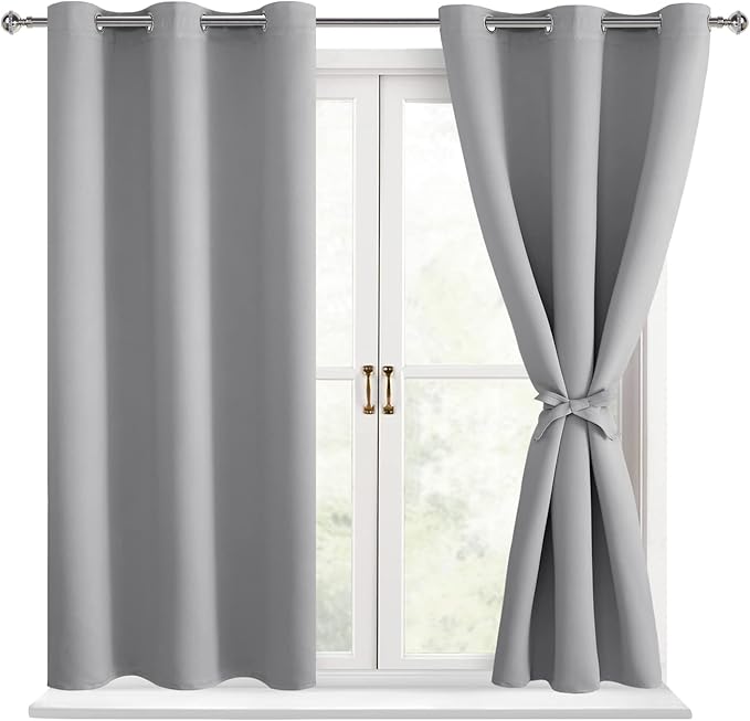 Hiasan Short Blackout Curtains for Bedroom by Hiasan