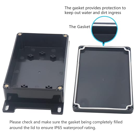 Junction Box, Zulkit Project Box Waterproof Dustproof IP65 ABS Universal - Image 4