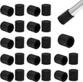 25 Pcs 3/8" Round Chair Leg Tips Caps, Silicone Rubber Furniture Leg Floor by BOPOREAE