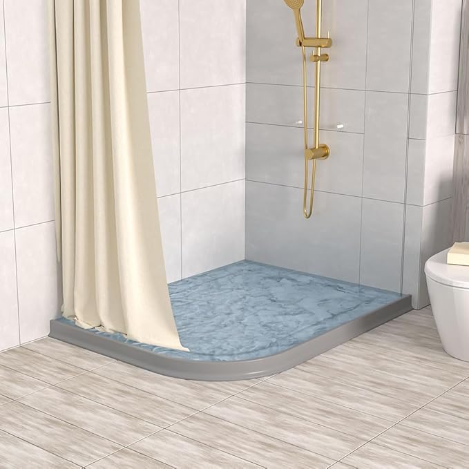Duzzy 39 Inch Shower Threshold Water Dam, Shower Water Guard to Keep Water in - Image 7