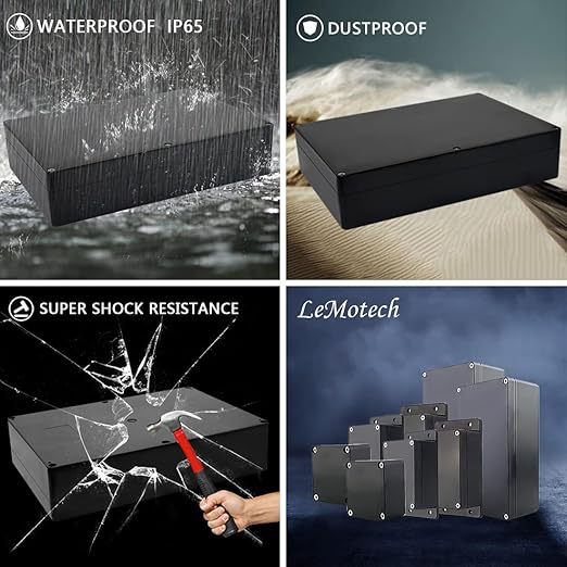 LeMotech Electrical Box ABS Plastic Project Box IP65 Waterproof Junction Box - Image 7