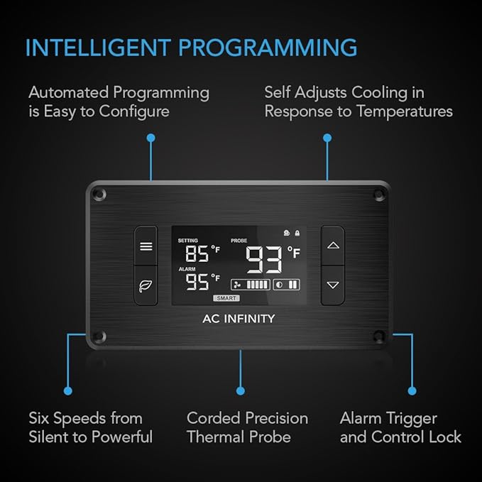 AC Infinity AIRPLATE T7, Quiet Cooling Fan System 12" - Image 3
