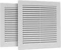 2-Pack 8" x 8" Square Air Vent Cover – White Plastic Vent Deflector by Unknown