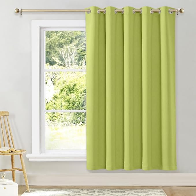 NICETOWN Blackout Wide Blinds for Sliding Door, Fresh Green, W70 x L72 by NICETOWN
