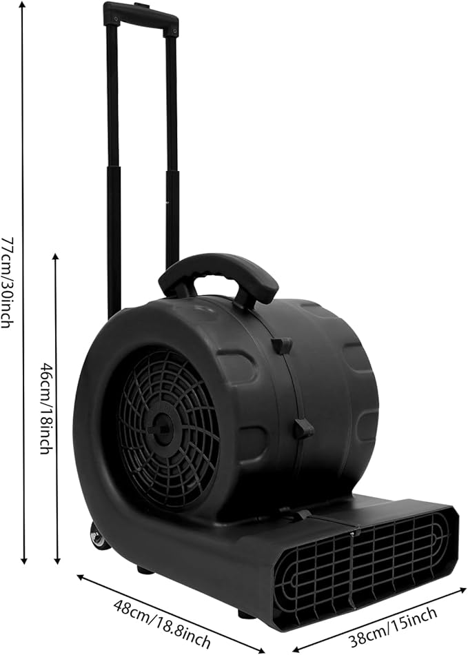 750W Commercial Floor Dryer, 750W Portable Air Mover & Commercial Floor Blower - Image 2