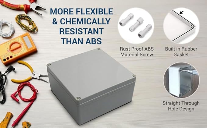 Co. 10" x 8" x 4" Weather & Dust Proof IP65 PS Plastic Universal Electrical - Image 8