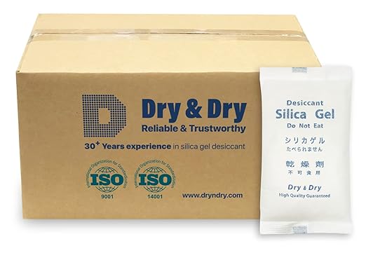 Dry & Dry 500 Gram Silica Gel Packets, Desiccant Packs, Silica Gel by DryDry