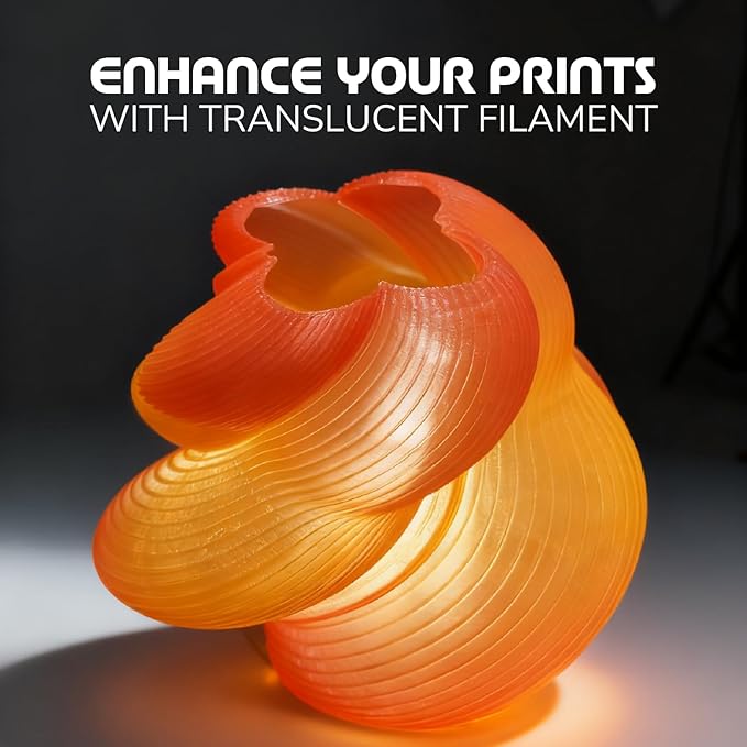 Polymaker Panchroma Gradient PLA Translucent Orange and Yellow 3D Printing - Image 2